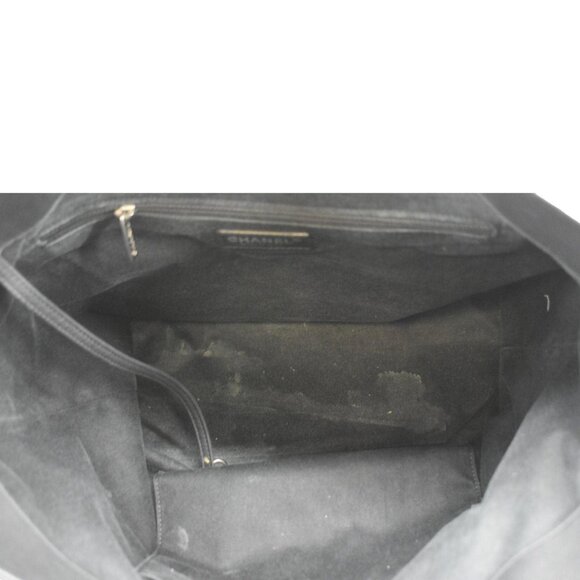 CHANEL  Coco Eyelets Large Leather Shopping Tote Shoulder Black - Picture 14 of 16